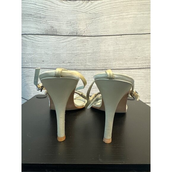 Grazia Alicia Silk Beaded Bridal Shoe Size 9.5 - Picture 6 of 7